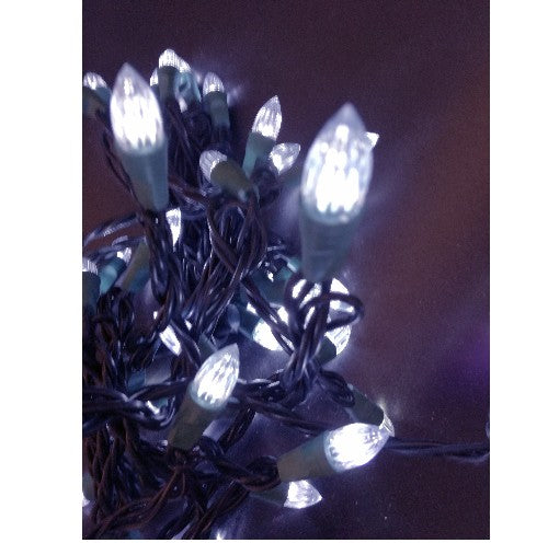 Klare LED Lichterkette 50er Mini Partylichter 5m innen weiß