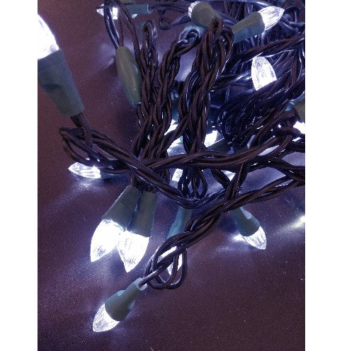 Klare LED Lichterkette 50er Mini Partylichter 5m innen weiß