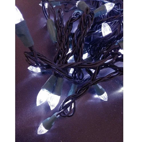 Klare LED Lichterkette 50er Mini Partylichter 5m innen weiß