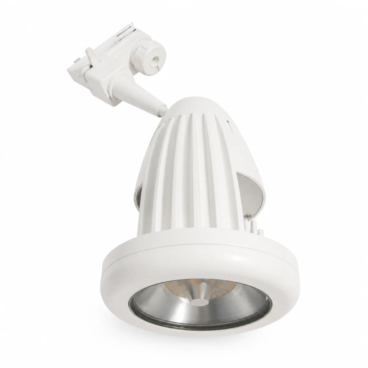 Relco SYRMA 17 W LED Schienenstrahler in Weiß mit geripptem Aluminiumgehäuse