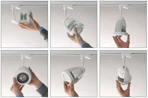 27W LED 3-Phasen Strahler Retail grau