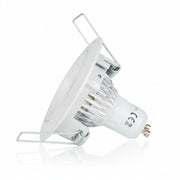Runder LED Einbaustrahler 230V GU10 5W weiß – Einbaustrahler IP20, schwenkbar, dimmbar, 49mm