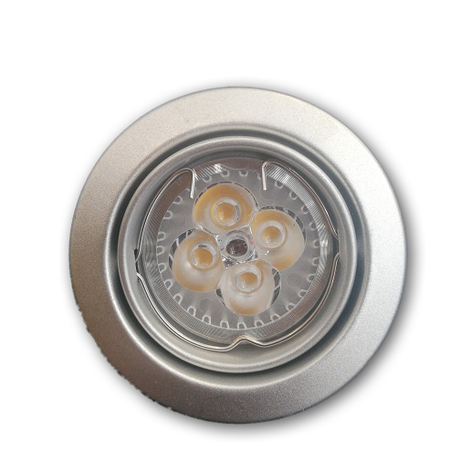 GU10 Einbaustrahler schwenkbar titan – Einbaustrahler IP20, schwenkbar