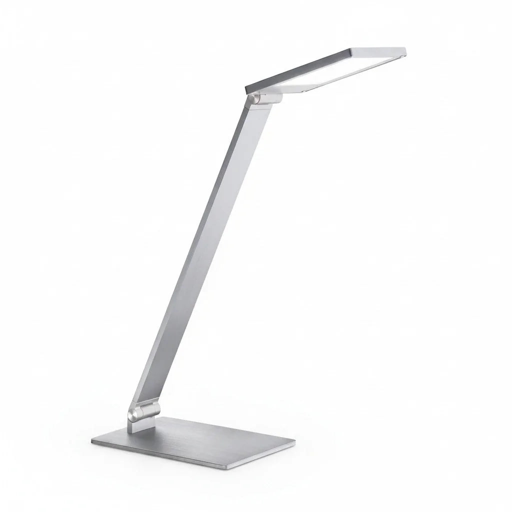 Verstellbare LED Schreibtischlampe Alu mit Touch Dimmer Geri Tischlampe