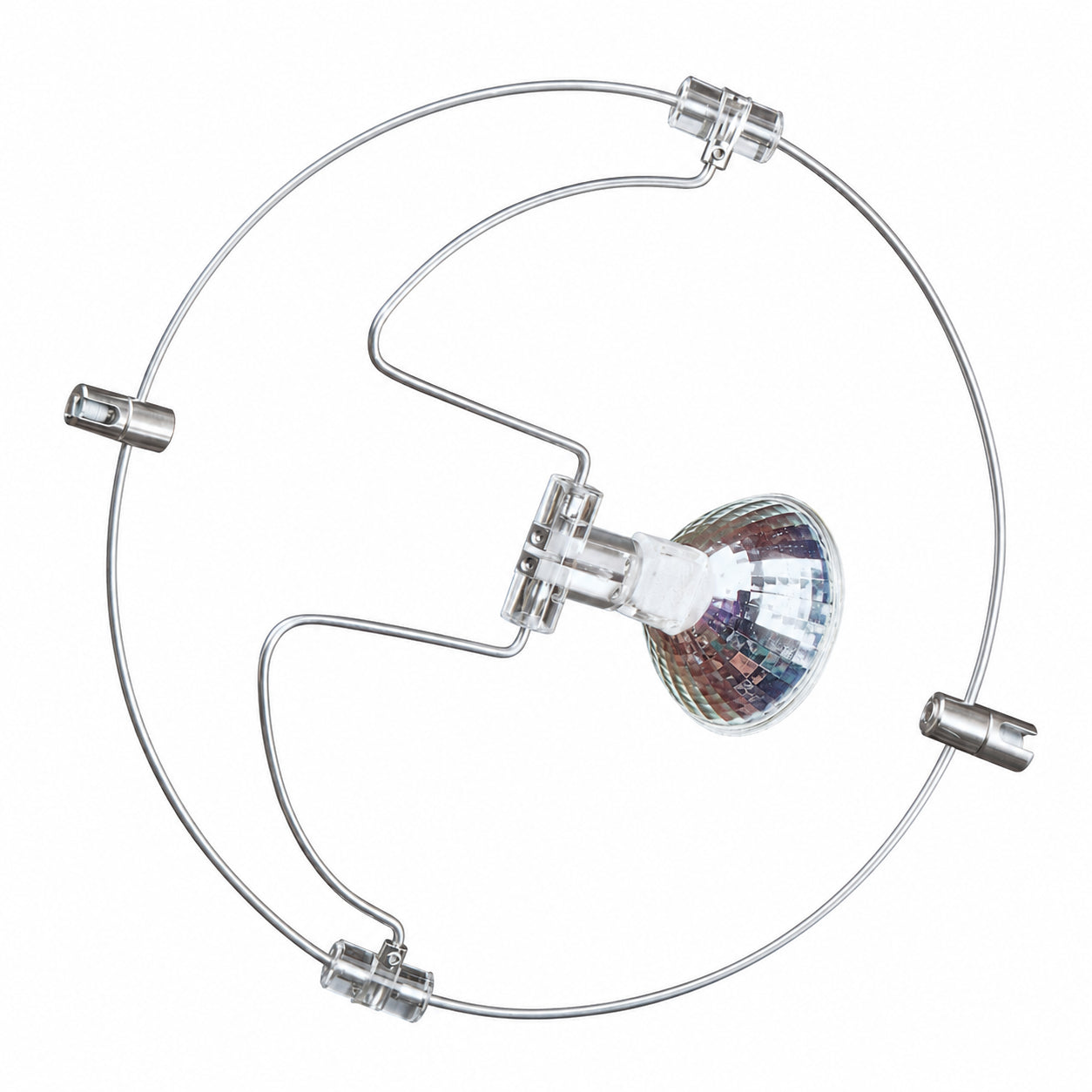 12V Niedervolt Seilspot Ring Ø 20 cm für Seilsystemohio für Reflektor-Leuchtmittel