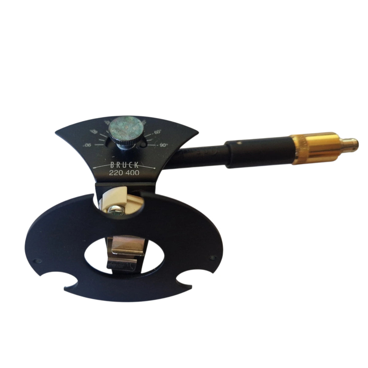BRUCK TIMO 60 Leuchtenkopf mit verstellbarem Gelenk schwarz gold stecksystem 