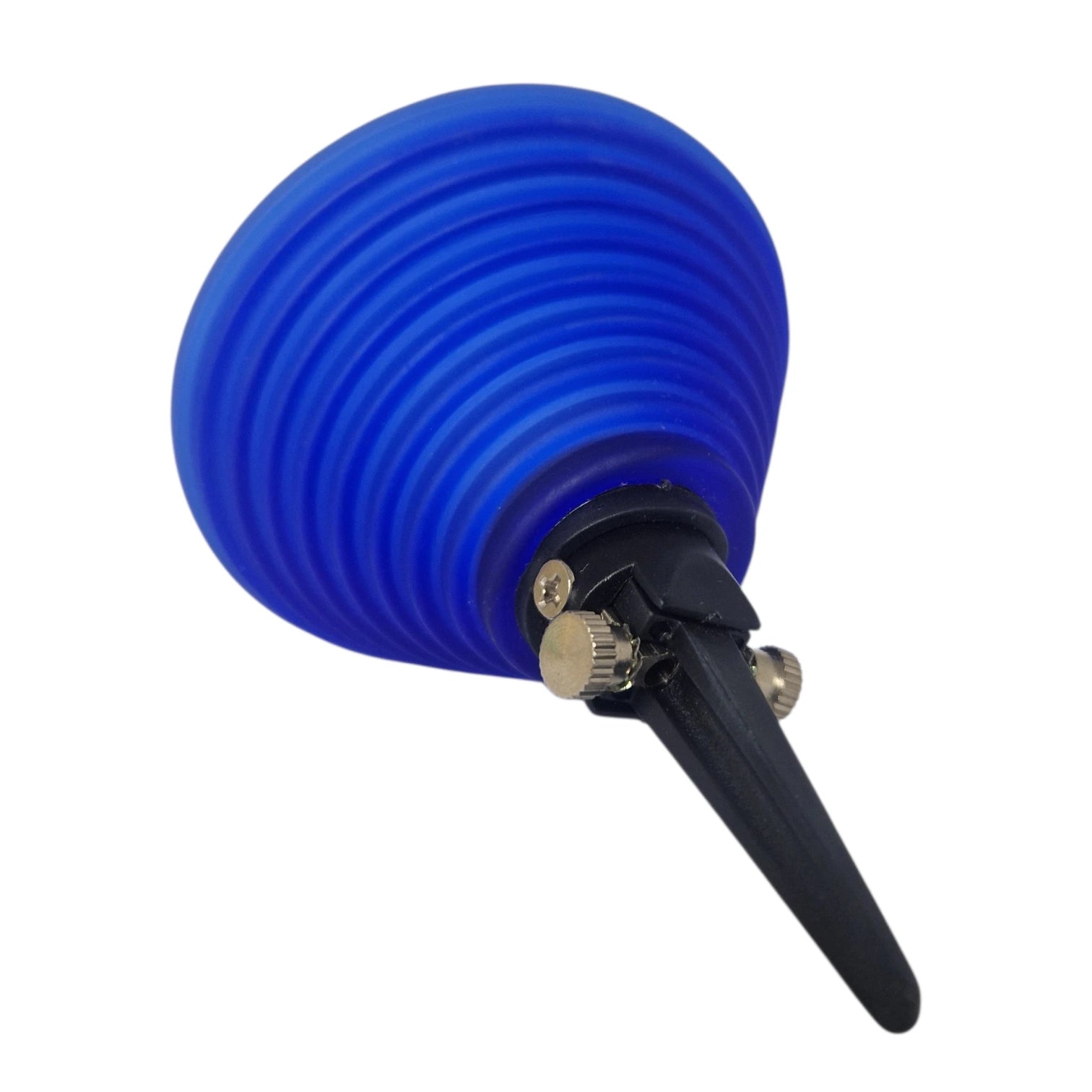 Seilstrahler 12V GY6.35 Fassung m blauem Glas Ø 85 mm Seilsystem niedervolt Spot Lampenglas dunkelblau trichter form konisch