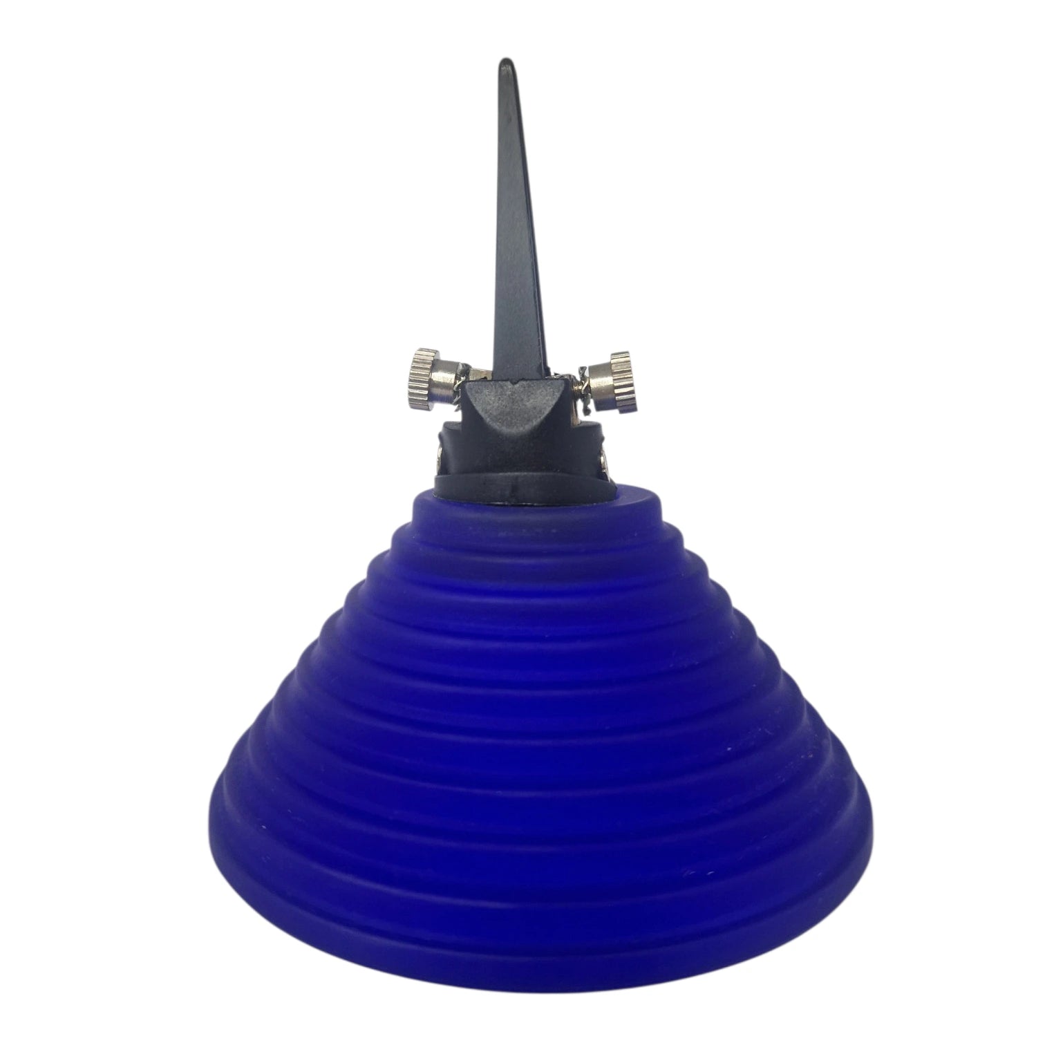 Seilstrahler 12V GY6.35 Fassung mit blauem Glas Ø 85 mm | Seilsystem Spot Lampenglas dunkelblau konisch geriffelt