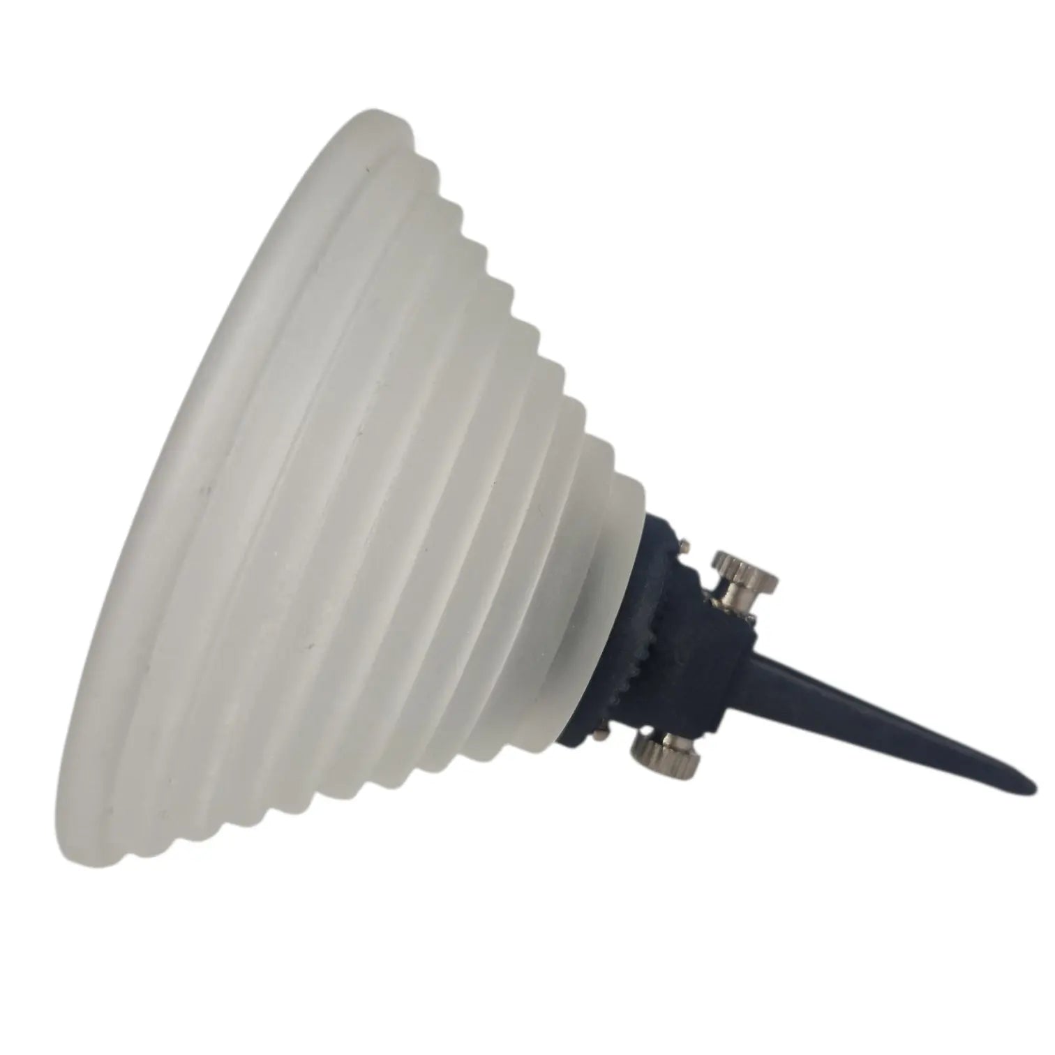 Seilstrahler 12V GY6.35 Fassung mit  Glas weiß Ø 85 mm Seilsystem niedervolt Spot Lampenglas milchglas konisch geriffelt 