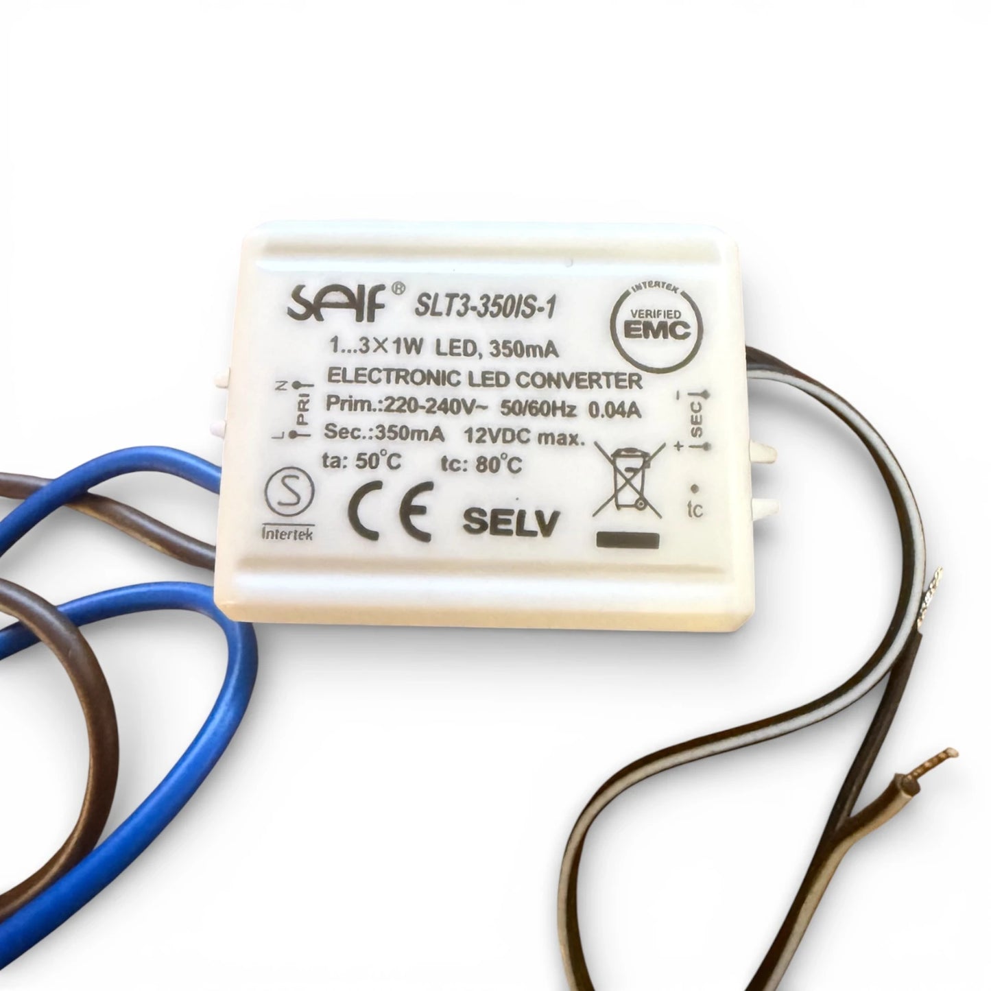 SELF SLT3-350IS-1 LED Treiber 350mA Konstantstrom 1-3x1W Electronic LED Converter 12V DC max 50x30x20mm