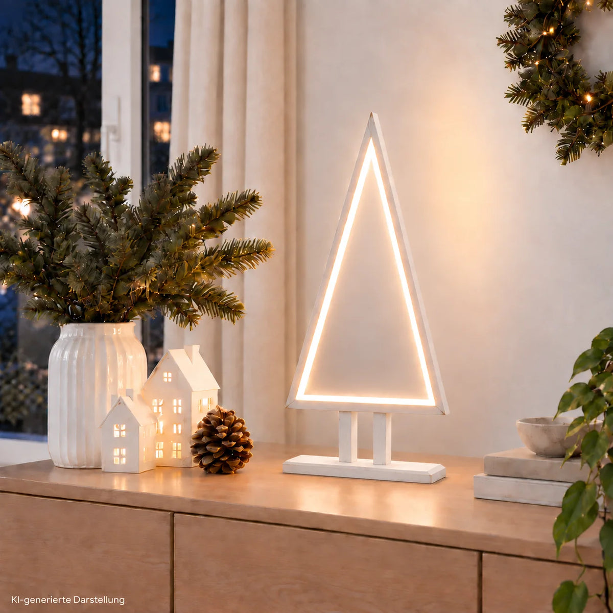 Sompex Pine LED Tannenbaum Weiß 65 cm