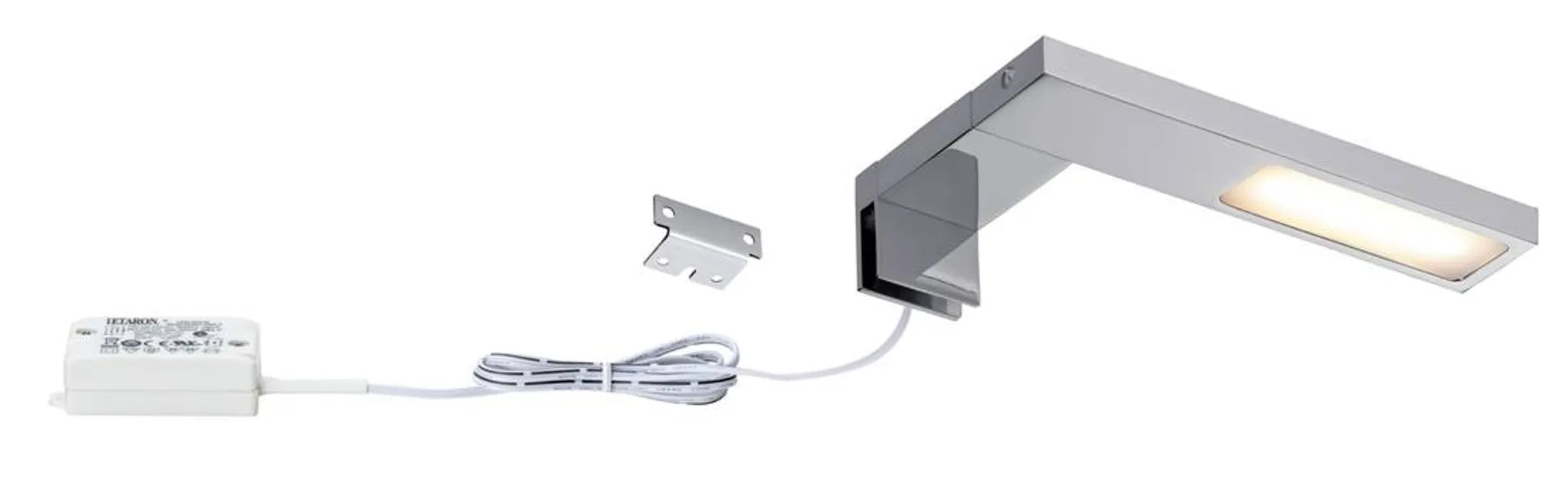 Klemmleuchte LED für Spiegel und Schrank Chrom IP44 Galeria Hook Paulmann 990.89 mit trafo mit transformator