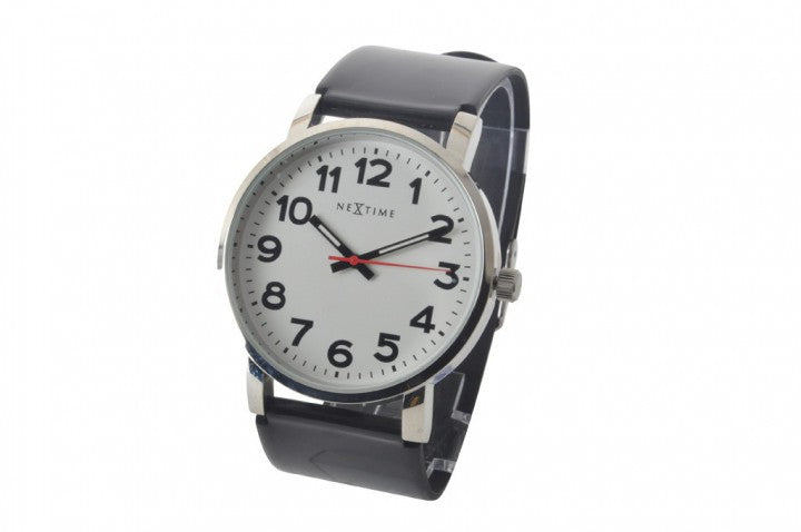 10x Armbanduhr Herren schwarz weiß Retro Station Nextime