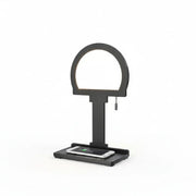 LED Tischlampe mit Handy-Ladefunktion Steve Phone schwarz rund Tischlampe