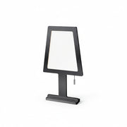 Stilisierte flache LED Tischlampe Steve Touchdimmer schwarz Tischlampe