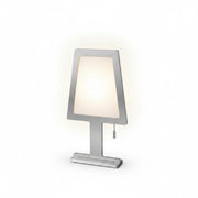 Stilisierte flache LED Tischlampe Steve Touchdimmer Alu Tischlampe