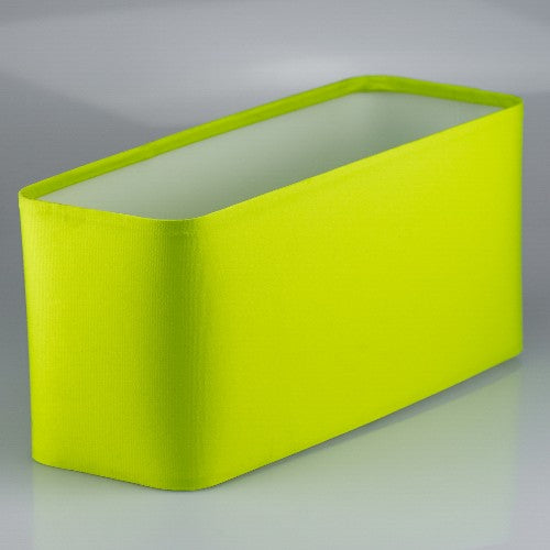 Stoffschirm für Tischleuchte grün Oval Ø 27 E14 Linus – Lampenschirm Stoff