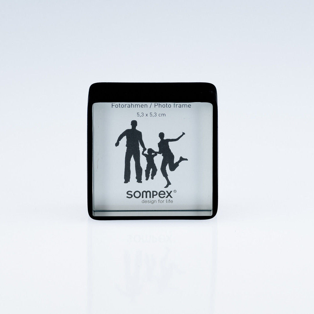 Mini Bilderrahmen beidseitig Fotorahmen 5 x 5 cm schwarz 41870 Sompex – stilvolles Wohnaccessoire & Dekoartikel aus Europa