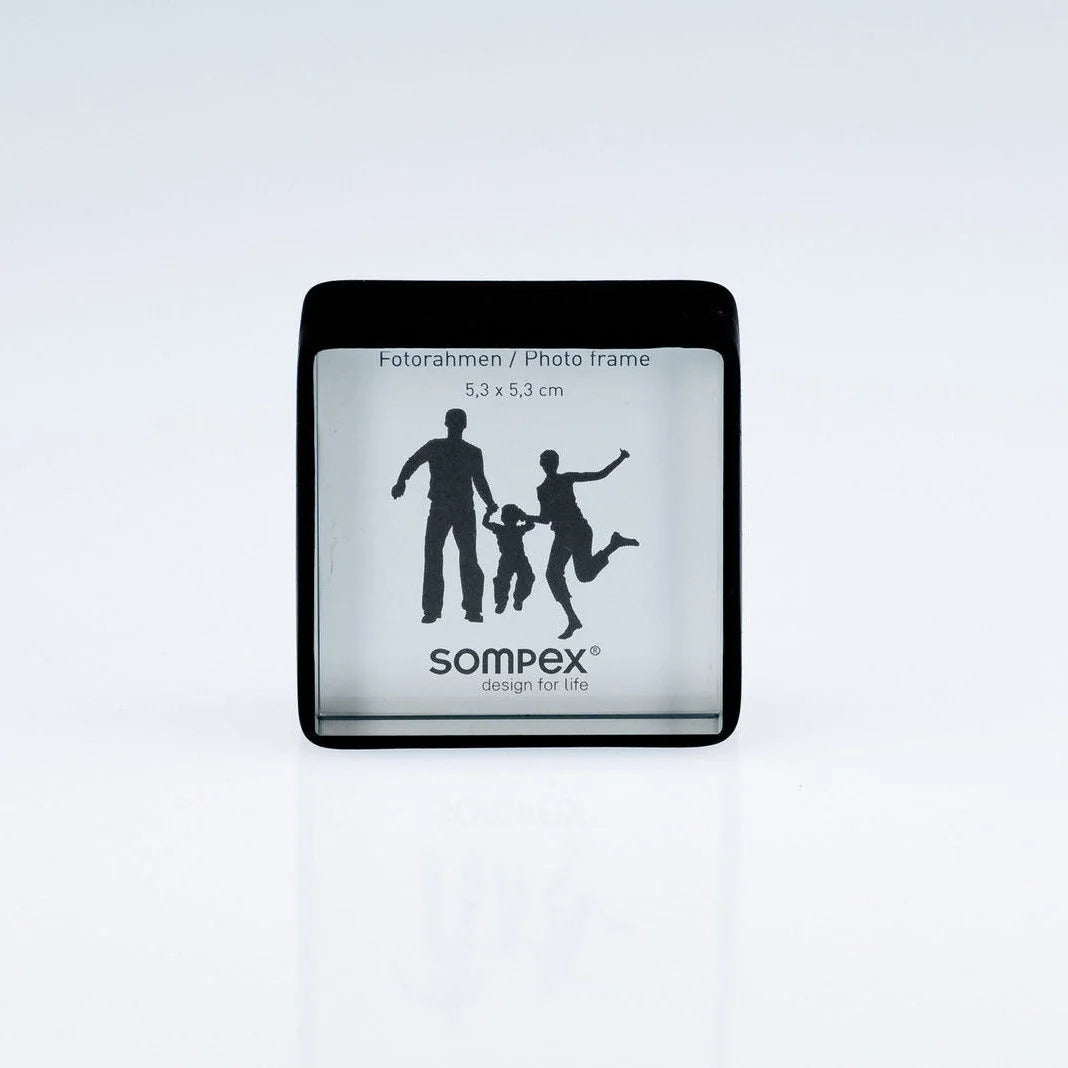 Mini Bilderrahmen beidseitig Fotorahmen 5 x 5 cm schwarz 41870 Sompex – stilvolles Wohnaccessoire & Dekoartikel aus Europa