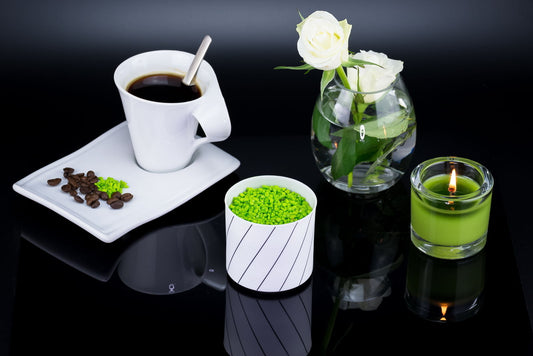 Teelichtglas Kerzenstander aus Porzellan Weiß Teelichthalter 6,5cm – Vase / Glasvase / Deko-Vase – stilvolles Wohnaccessoire 