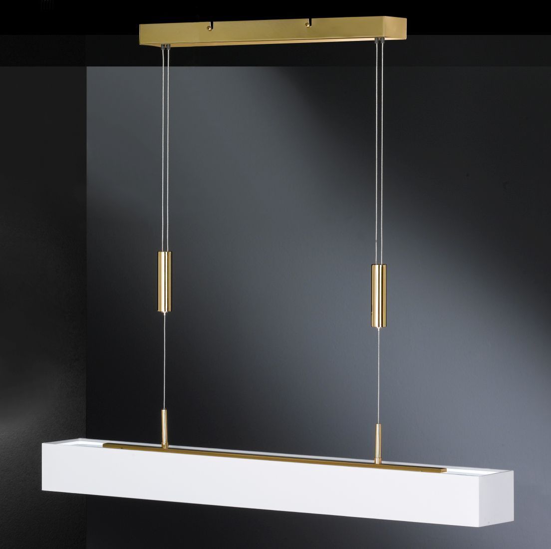 LED Hängeleuchte Rune in Messing – Pendelleuchte dimmbar, höhenverstellbar