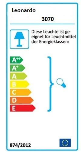Ausgefallene Wandlampe Tango aus Glas E14