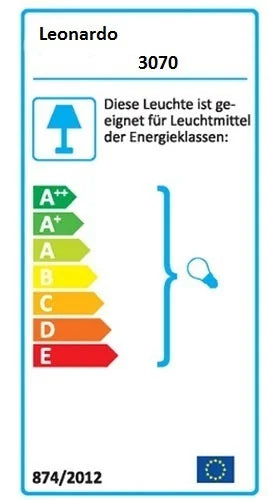 Ausgefallene Wandlampe Tango aus Glas E14