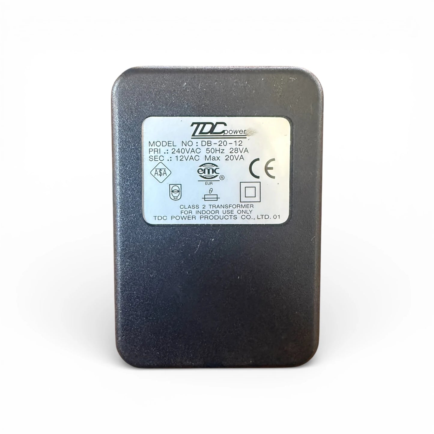 TDC DB-20-12 Transformator 240V auf 12V AC 20VA Class 2 Innenbereich
