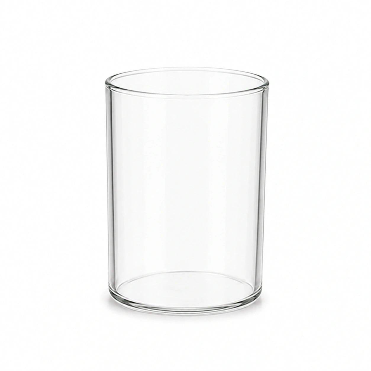 Teelichtglas aus klaren Glas 6cm hoch Ø 4,2cm - Kerzenglas, Windlicht transparent sompex 32181 ersatzglas zu endless light mittel  dekoglas mit boden glaszylinder klein transparent