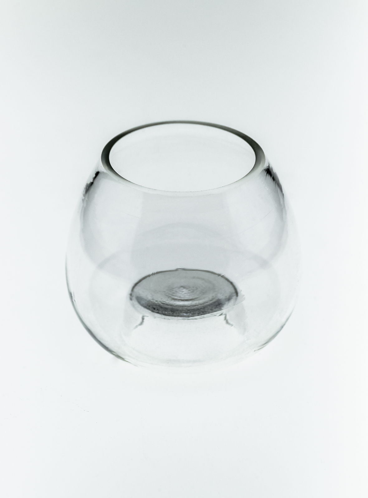 Teelichtglas Kerzenständer Blumenvase aus Glas Transparent Teelichthalter 7,5cm Kerzenleuchter – Glasvase / Deko-Vase – stilv