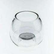 Teelichtglas Kerzenständer Blumenvase aus Glas Transparent Teelichthalter 7,5cm Kerzenleuchter – Glasvase / Deko-Vase – stilv