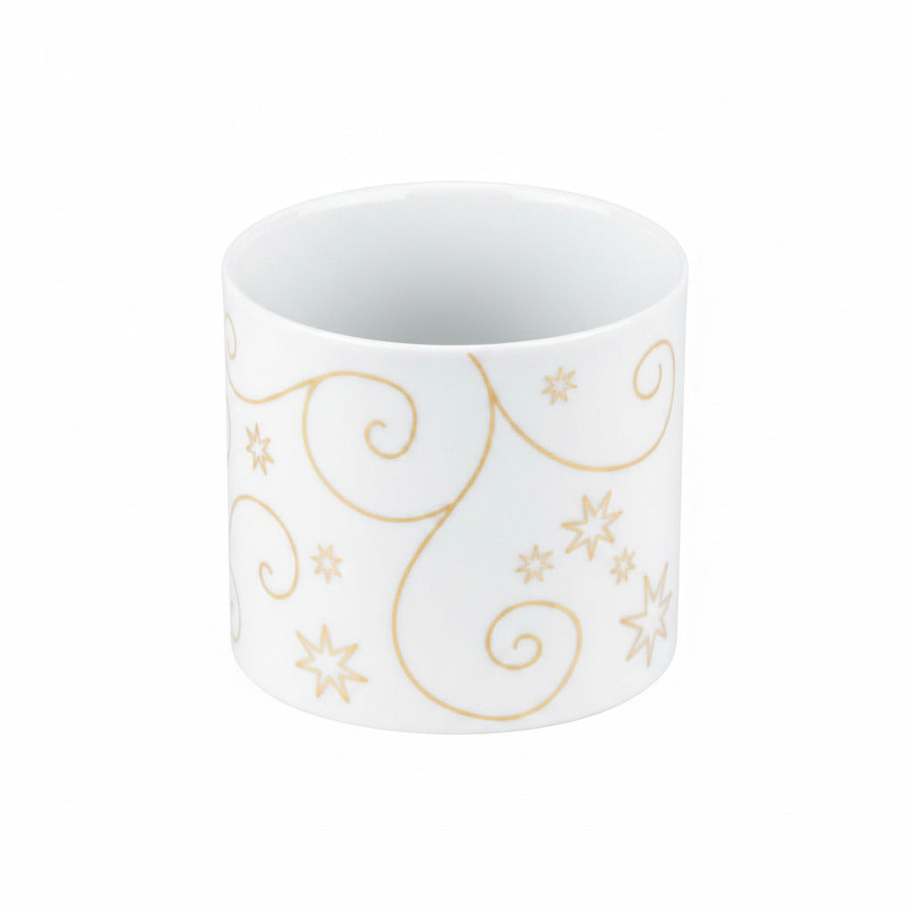 Teelichtglas Weihnachten Porzellan Sterne – Vase / Glasvase / Deko-Vase – stilvolles Wohnaccessoire & Dekoartikel aus Europa