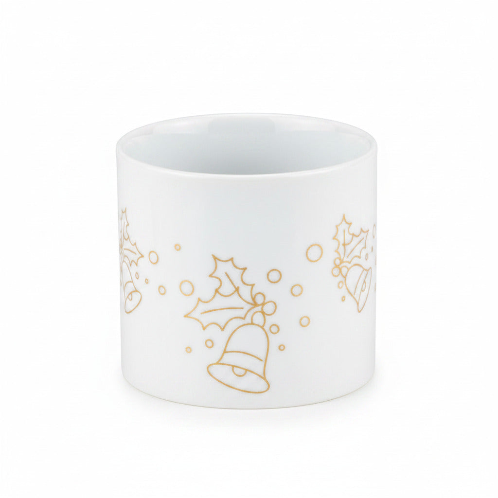 Teelichtglas Weihnachten Porzellan Glocke – Vase / Glasvase / Deko-Vase – stilvolles Wohnaccessoire & Dekoartikel aus Europa