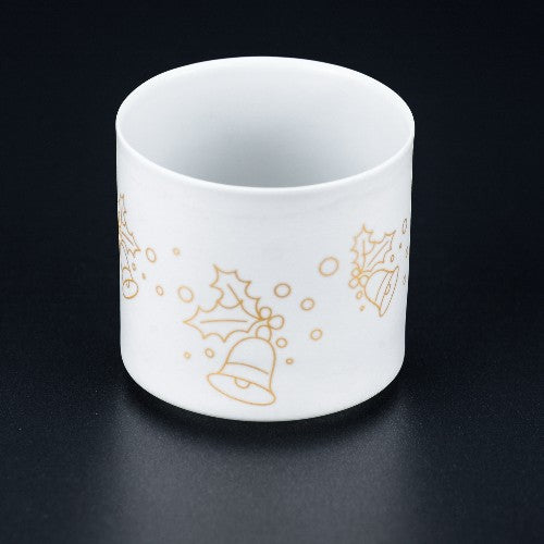 Teelichtglas Weihnachten Porzellan Glocke – Vase / Glasvase / Deko-Vase – stilvolles Wohnaccessoire & Dekoartikel aus Europa