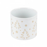 Teelichtglas Weihnachten Porzellan Tree 4566 weiß – Vase / Glasvase / Deko-Vase – stilvolles Wohnaccessoire & Dekoartikel aus