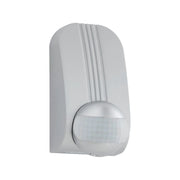 Bewegungsmelder für Eckmontage silber Reichweite 12m 180° IP44