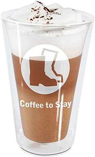 Thermoglas doppelwandig latte macchiato gefäß transparent klar teeglas kaffeeglas design geschenk idee cofee to stay sompex 32550