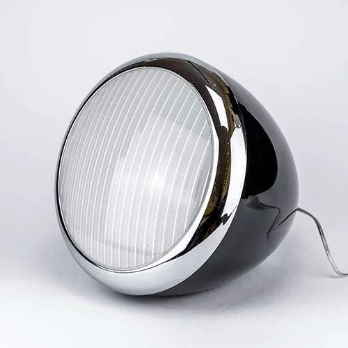 Außen Bodenleuchte Stehlampe Nostalgie Retro Scheinwerfer schwarz