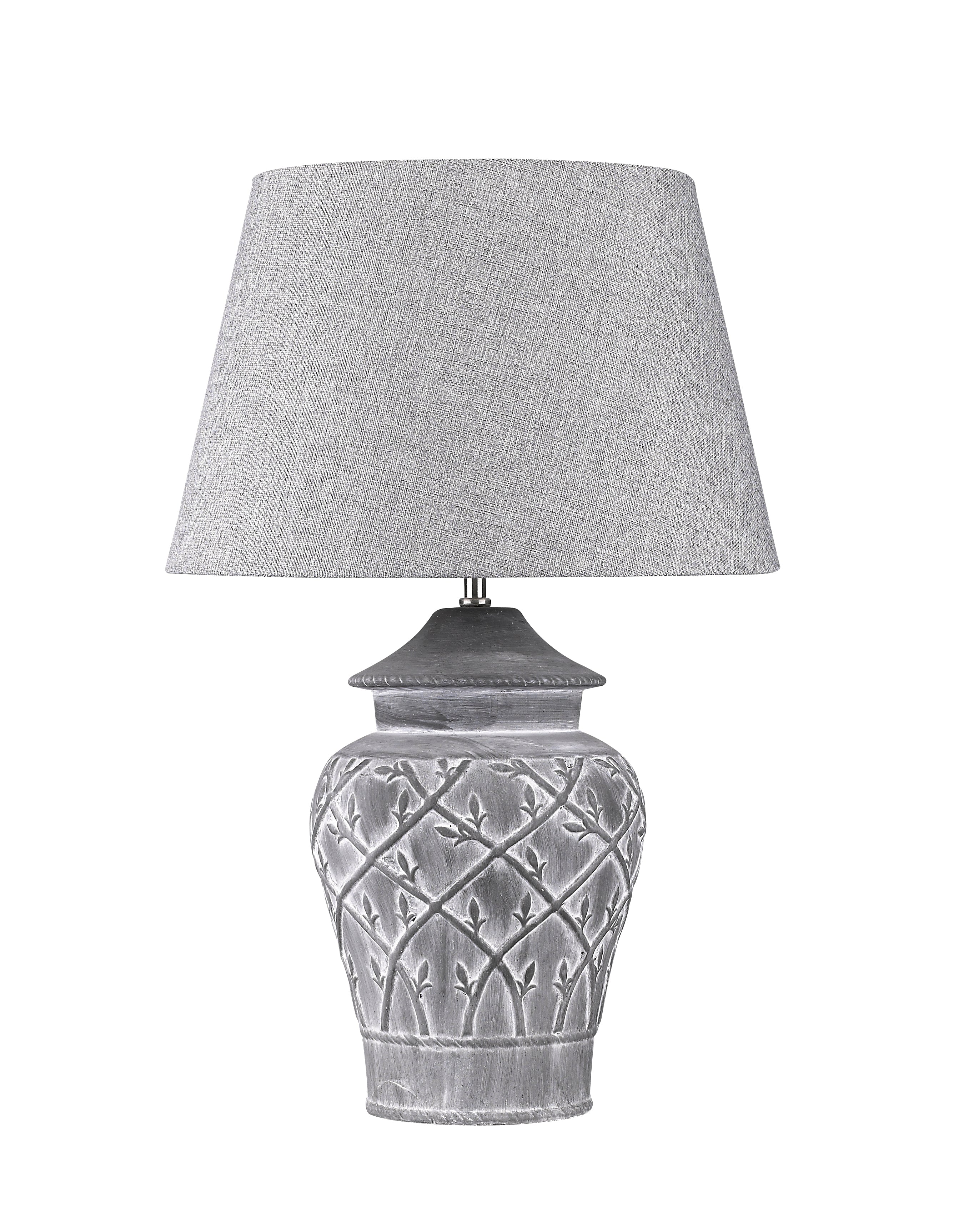 Hockerleuchte FIORE Griggio Beton-Keramik grau