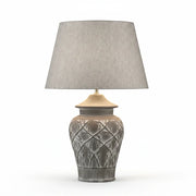 Hockerleuchte FIORE MARRONE Beton-Keramik braun