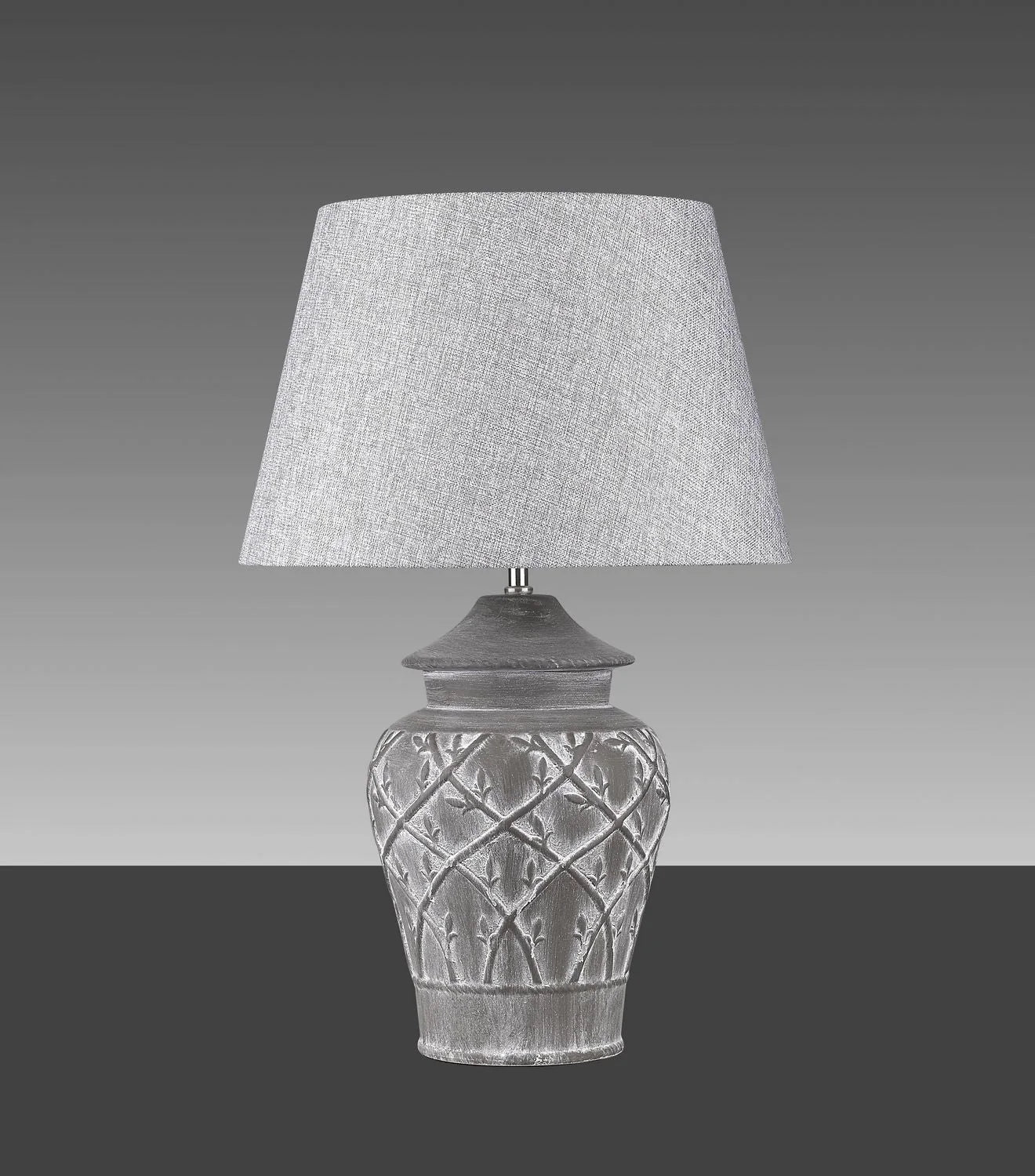 Hockerleuchte FIORE MARRONE Beton-Keramik braun