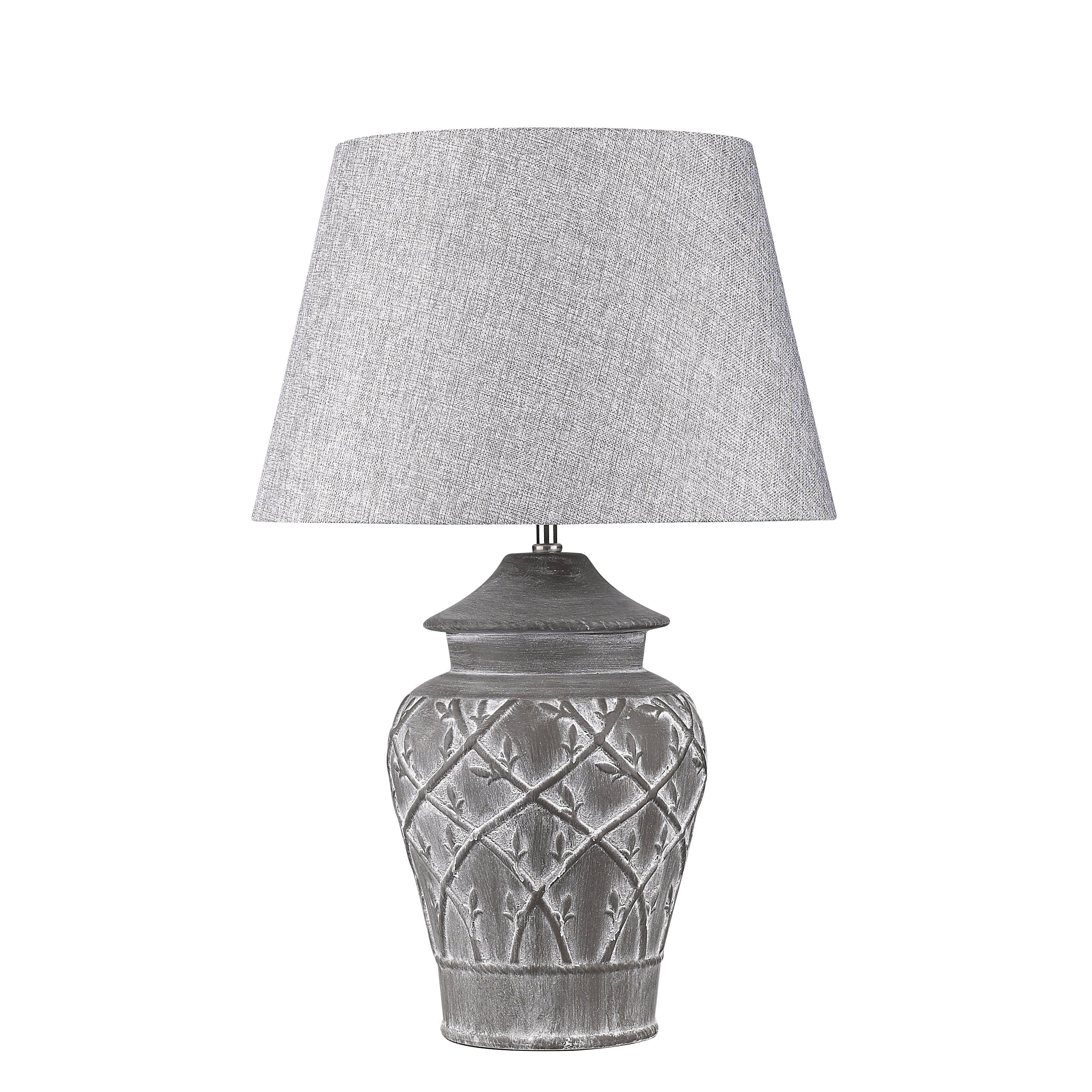 Hockerleuchte FIORE MARRONE Beton-Keramik braun
