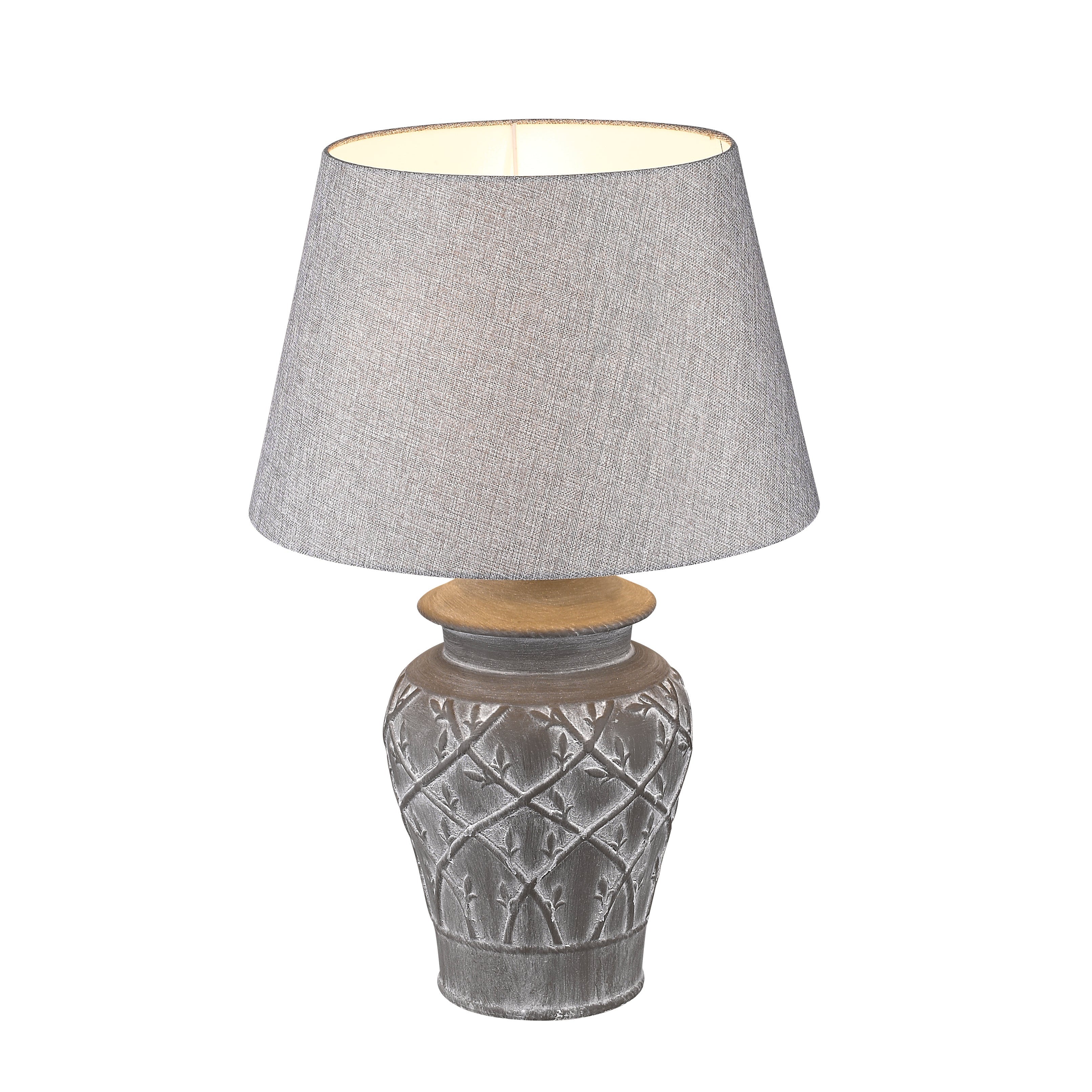 Hockerleuchte FIORE MARRONE Beton-Keramik braun