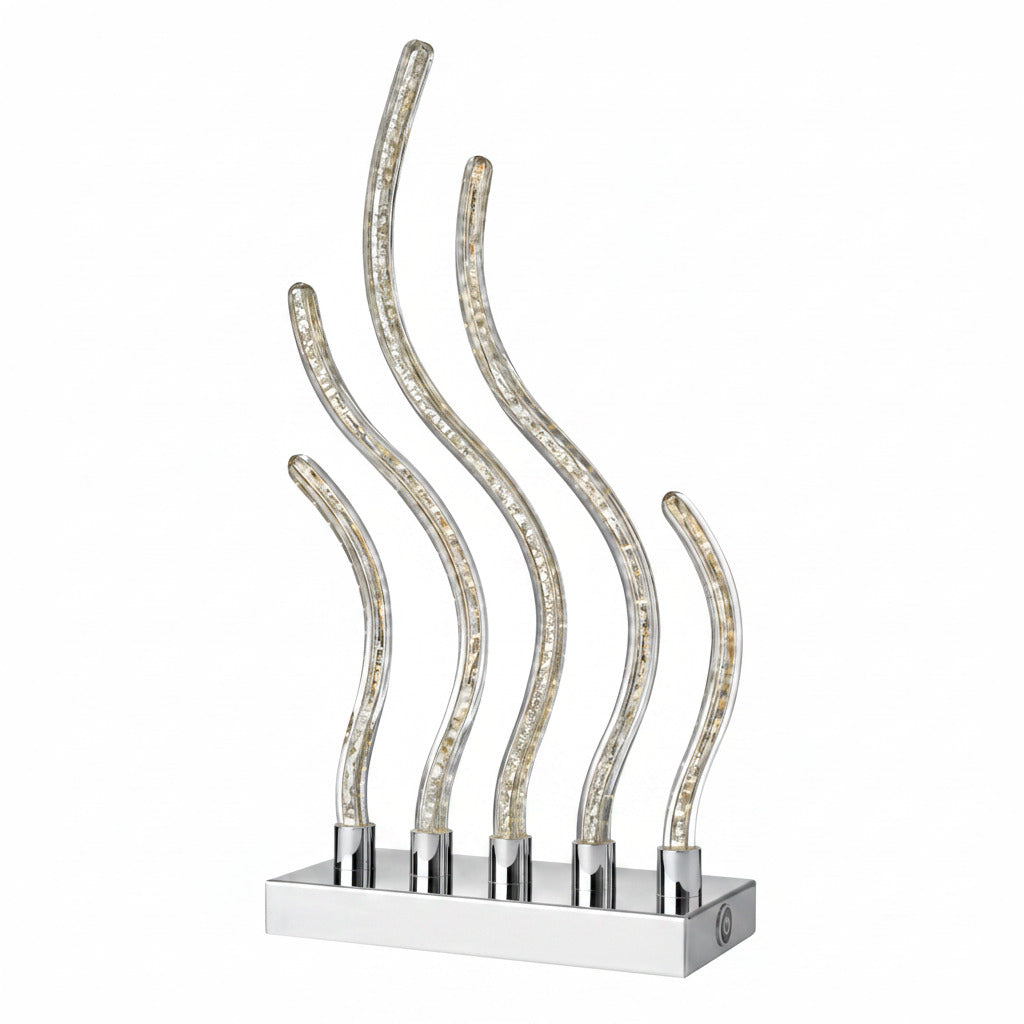 LED Tischleuchte CLAUDI 5flg. mit Touchdimmer Tischlampe