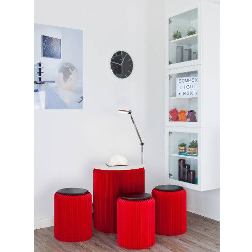 Papier Tisch Papur rot Ø50 faltbar – stilvolles Wohnaccessoire & Dekoartikel aus Europa