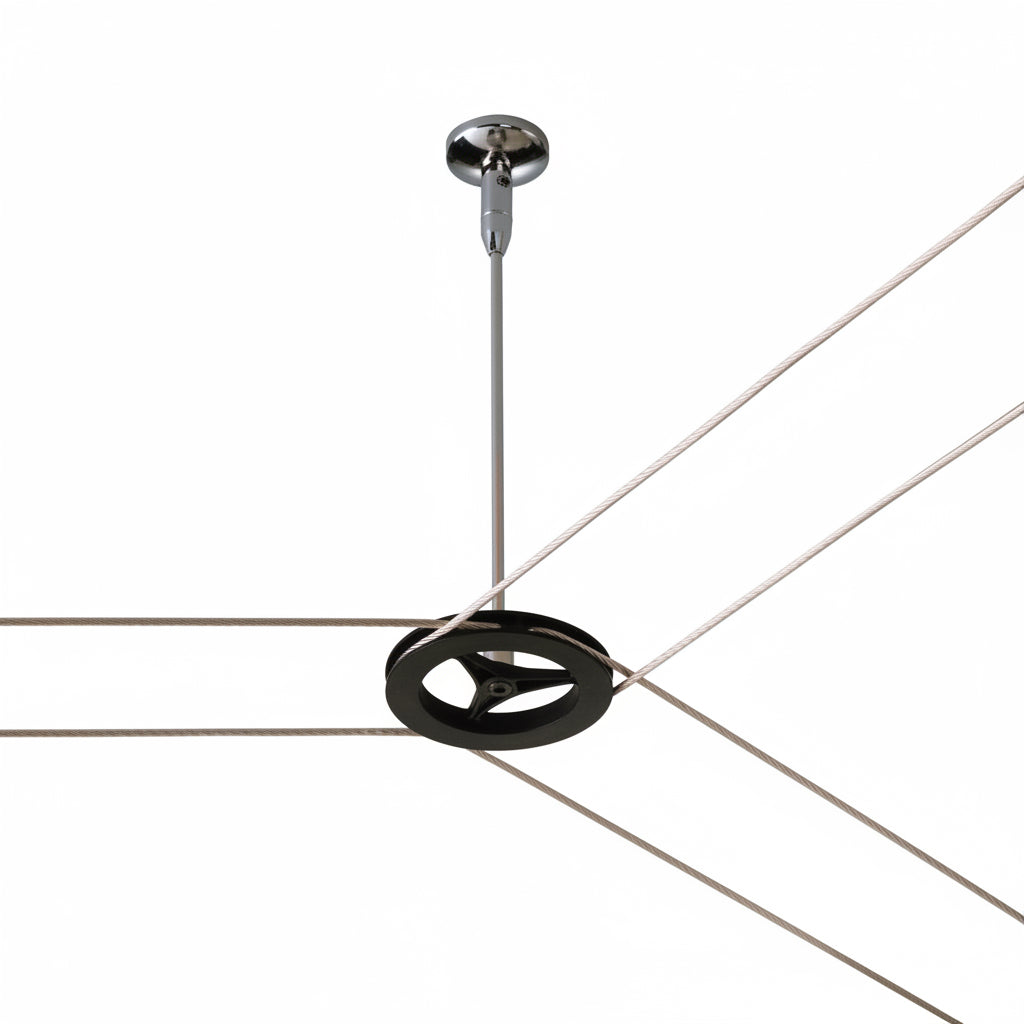 Umlenker Y Kunststoff Schwarz Zubehör für Seilsystem 12V