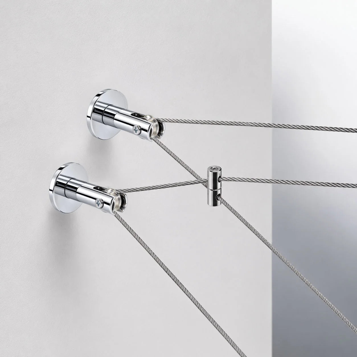 Umlenker mit rolle zur führung von seilen für seilsystem niedervolt und hochvolt paulmann