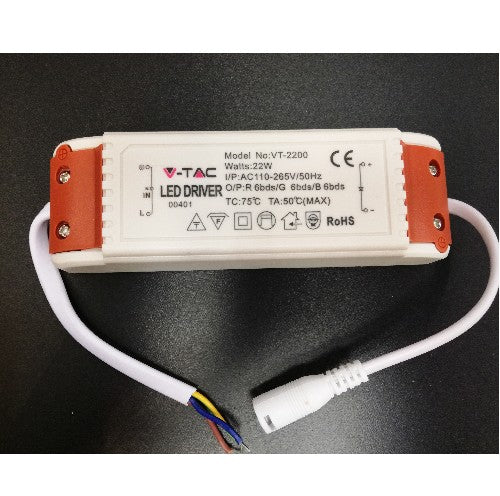 V-TAC Treiber LED Driver 22W 110-265V für LED Panel – LED-Treiber dimmbar