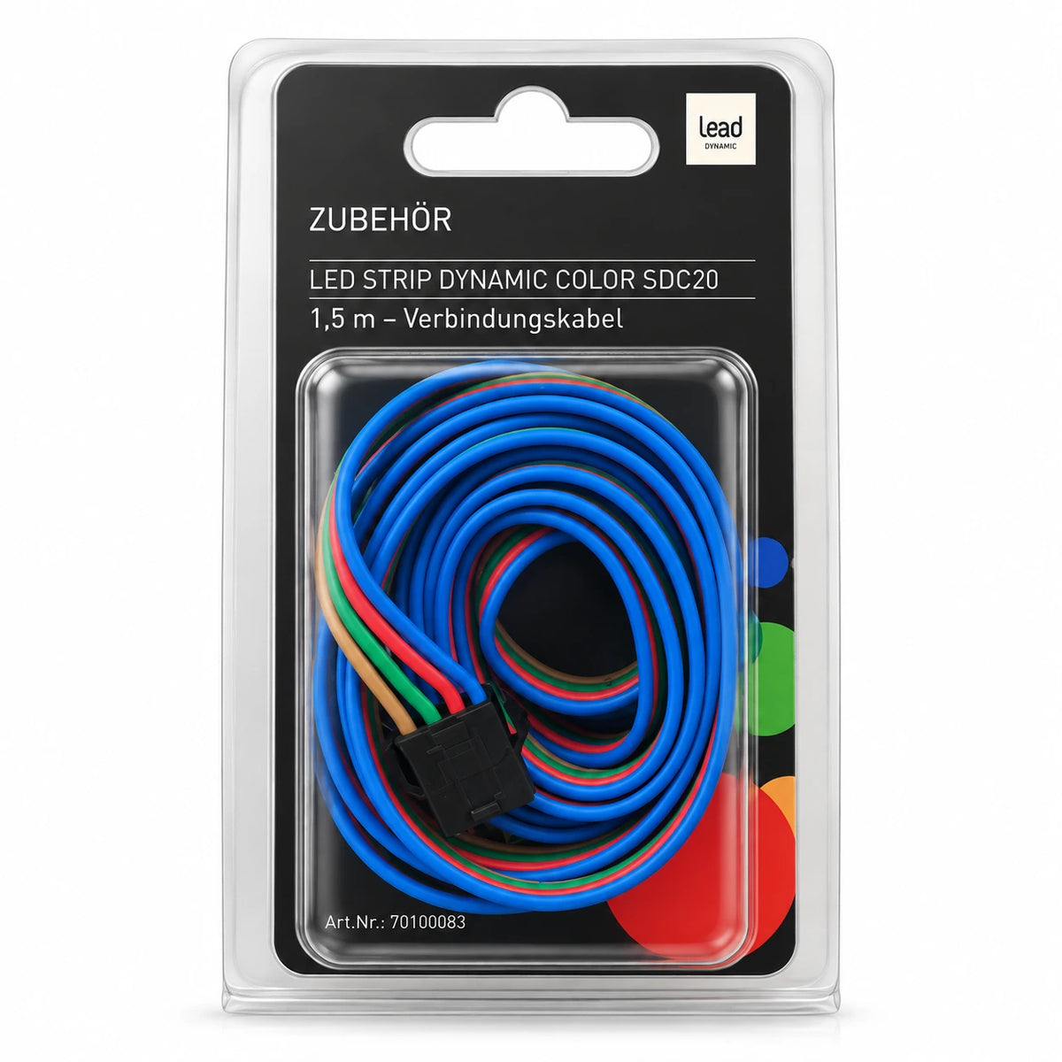 4 Pin LED Strip Verbindungskabel mit Steckverbindern 1,5 m
