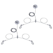 Seilabhängung verstellbar LED Panel 2er Set max 10 Kg Montageset 1,5m Karabinerhaken 